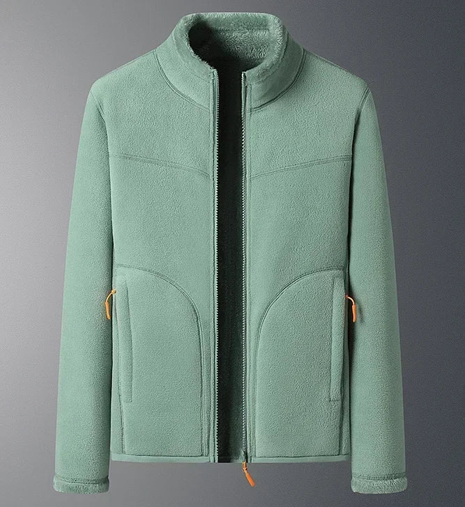 Women's winter jacket stand collar zip closure cozy warm classic silhouette everyday outerwear