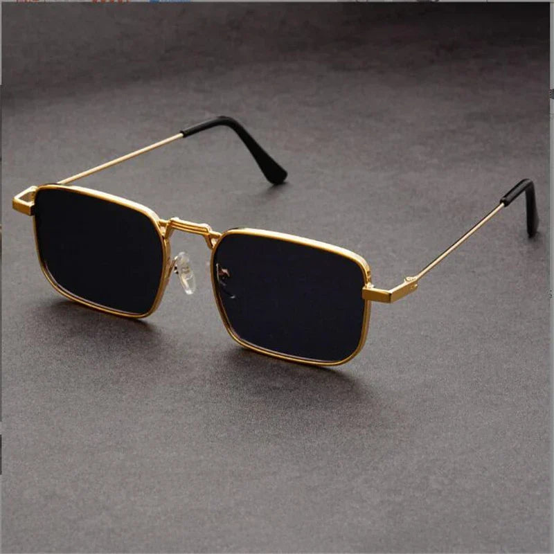 Urbann-Vibe Nexium unisex rectangular sunglasses featherlight metal frame UV400 lenses retro sleek silhouette