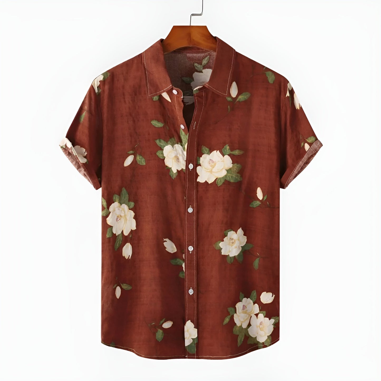 Acosta relaxed fit floral shirt breathable lightweight unisex summer layering essential