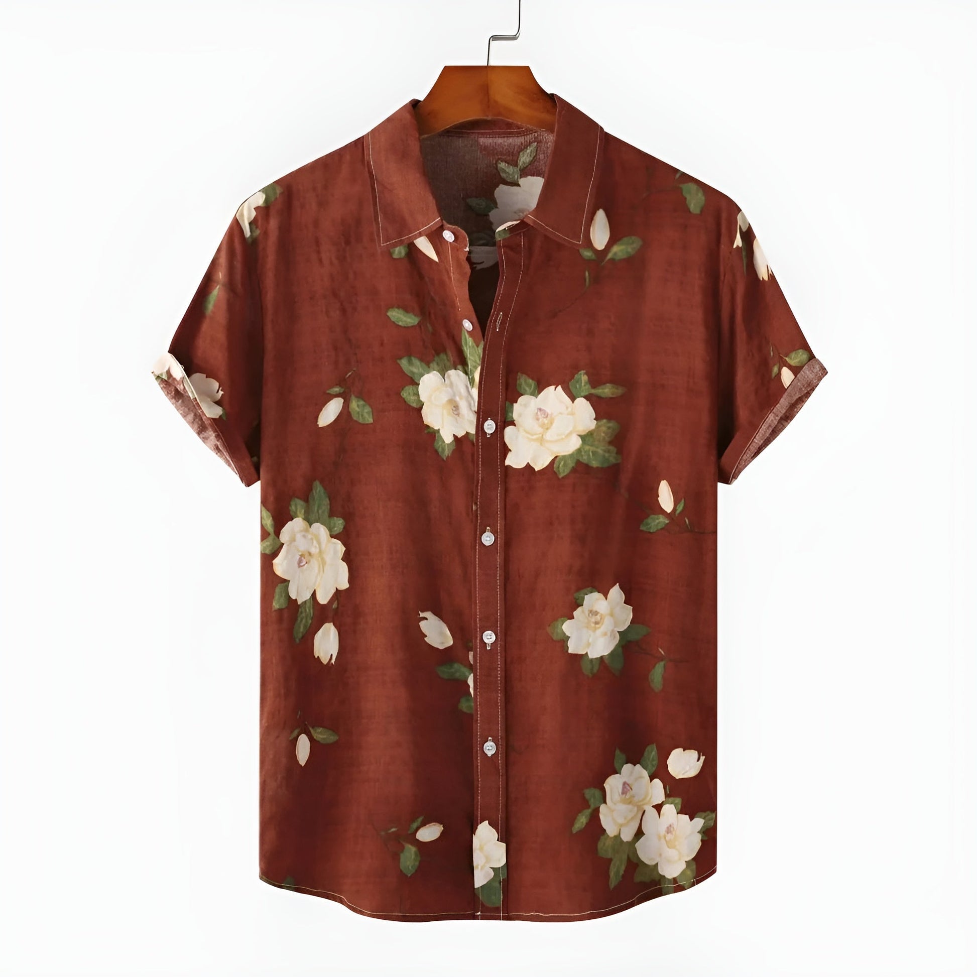 Acosta relaxed fit floral shirt breathable lightweight unisex summer layering essential
