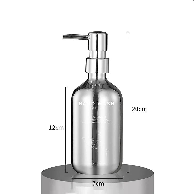Lumora 500ml shower gel dispenser bath set polished PP exterior steady press pump for busy bathrooms