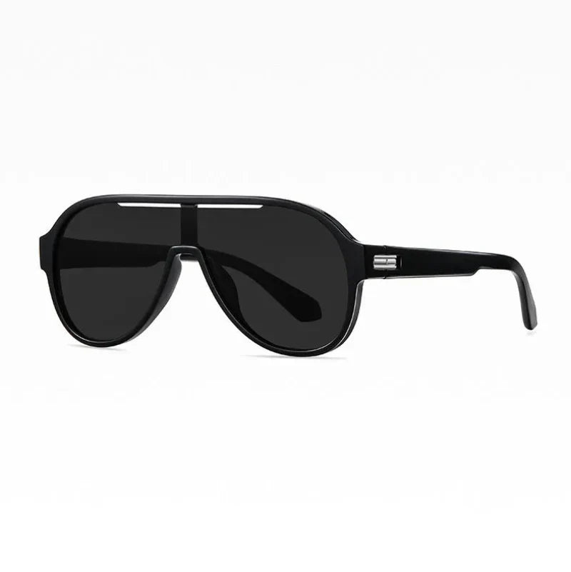 Men's Maverik Jetliner polarized mirror sunglasses blue frame UV protection road-tuned curved lens