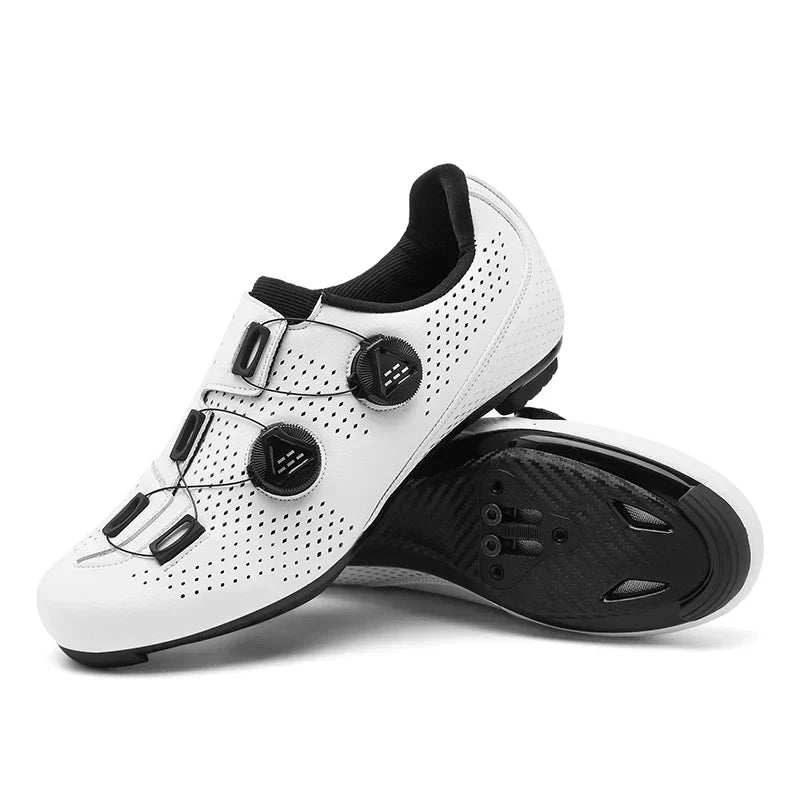 Unisex MTB road bike shoes lightweight breathable mesh design with secure lace-up closure