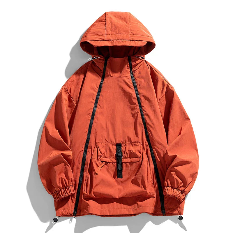 Mayweather lightweight anorak windbreaker jacket, weather-resistant sporty pullover for active outdoor wear