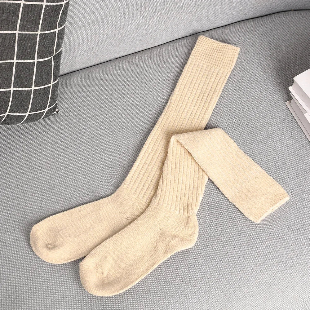 TrendAura unisex cashmere-cotton blend socks 8-pack autumn bundle, ultra-soft breathable winter warmth