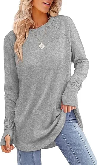 Women's soft cotton tunic flowy relaxed silhouette breathable everyday elegance modern clean cut