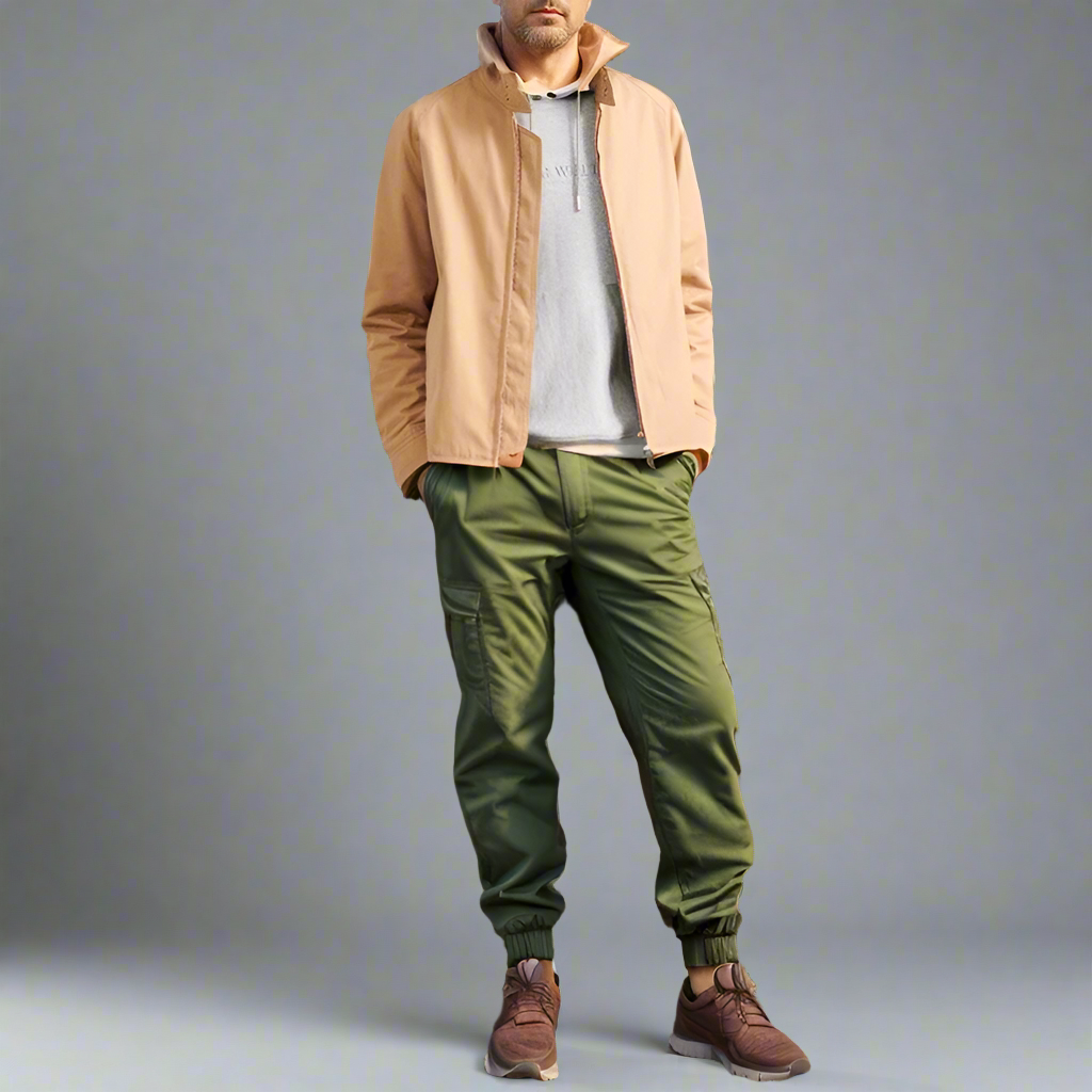 Men's lightweight breathable summer jacket in modern urban slim fit with ventilated Aisure fabric