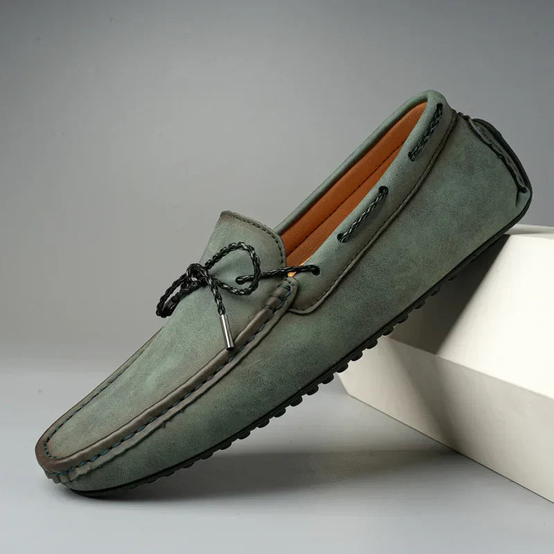 Verlyn brown genuine leather loafers cushioned arch support flexible sole professional style