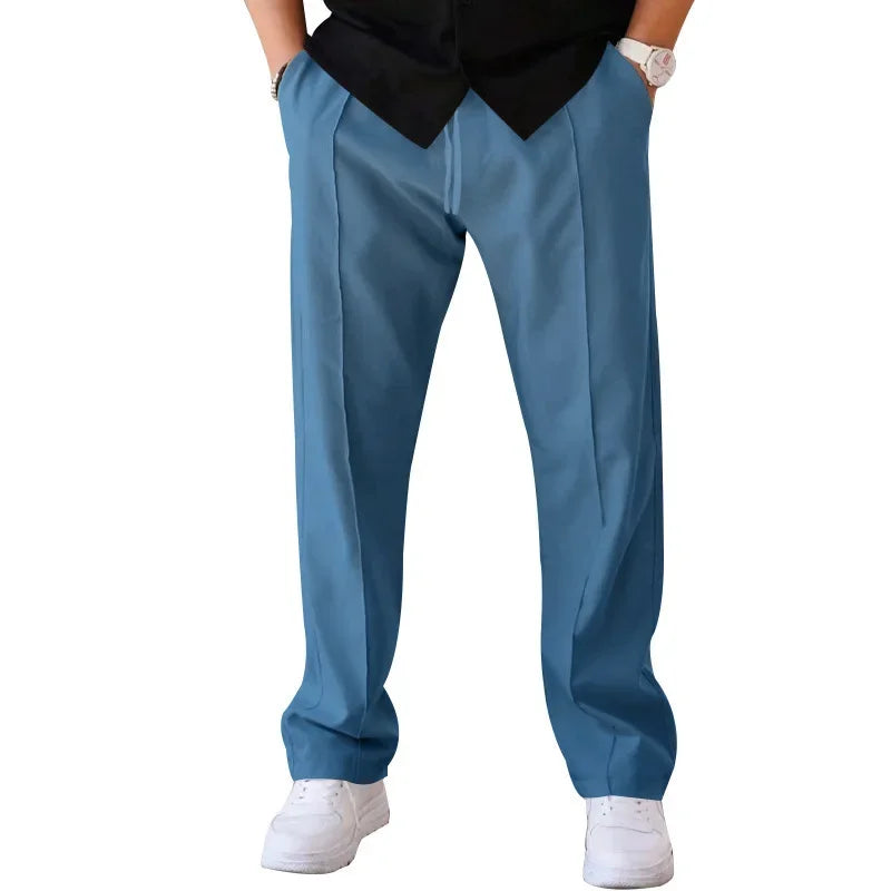 Dylan men's loose fit formal trousers relaxed cut breathable fabric professional style