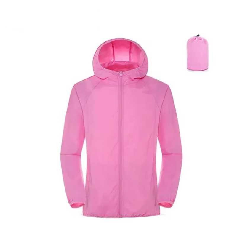Lightweight waterproof windbreaker raincoat unisex hiking jacket breathable water-repellent outdoor shell