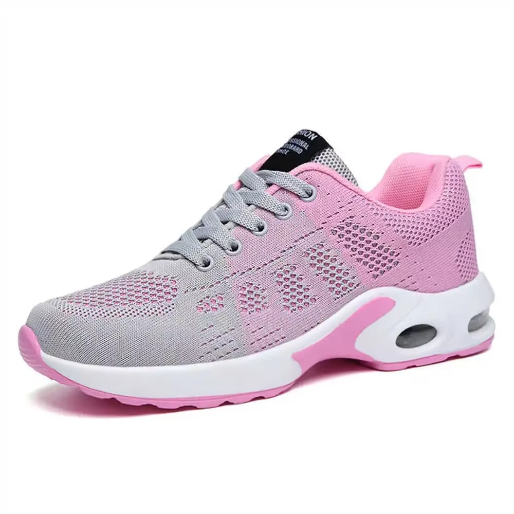 Violet women's sport sneakers by Urbann-Vibe, lightweight breathable knit mesh design for active daily wear