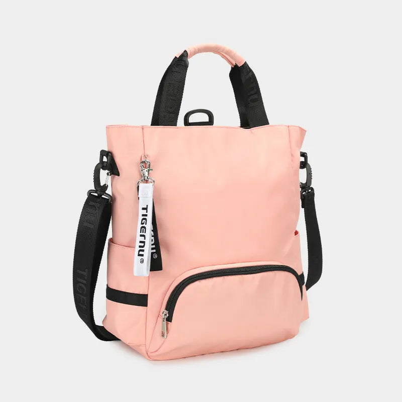 Women's 3-in-1 convertible backpack shoulder bag lightweight 12L versatile neutral minimalist design