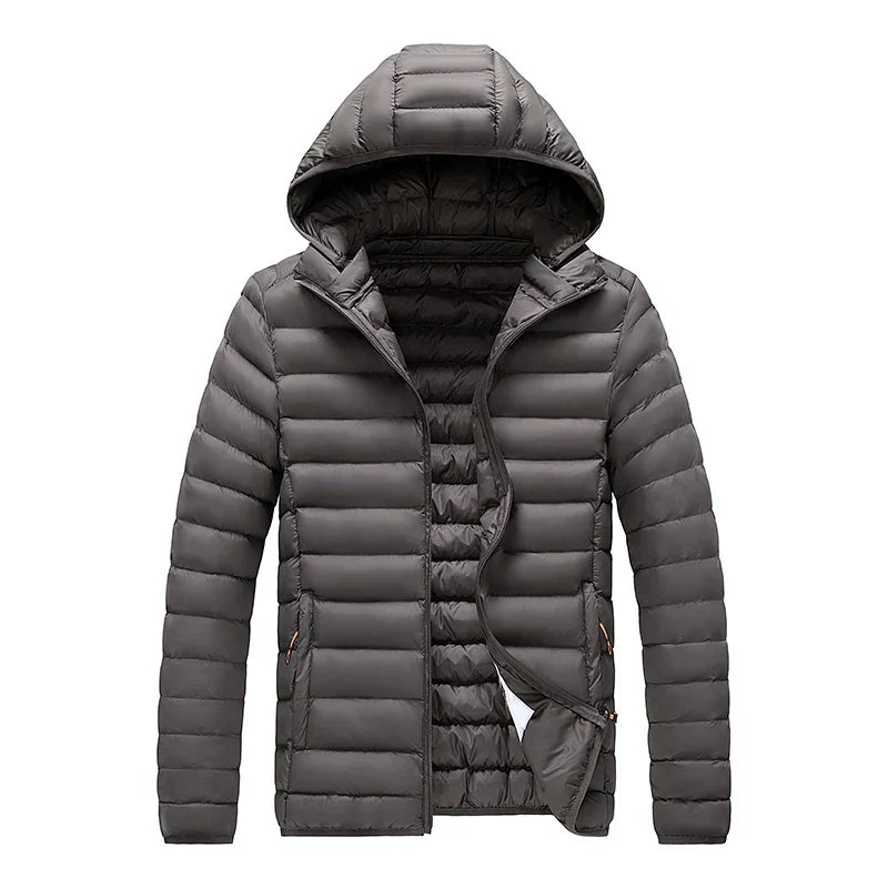 Joost warm autumn jacket windproof outer shell soft lining adjustable hood transitional season everyday wear