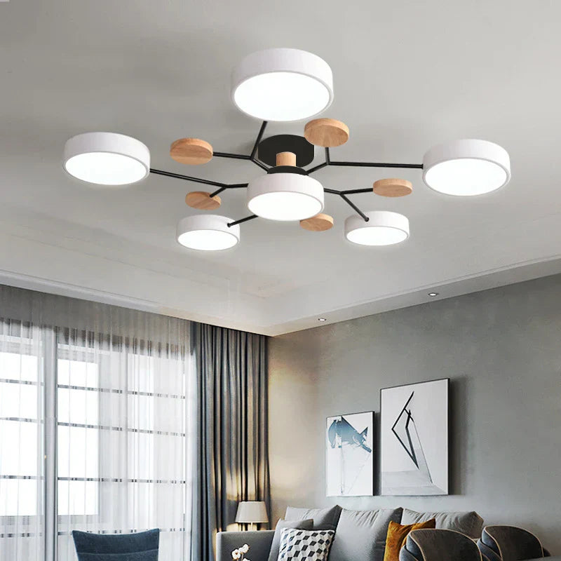 Stamen LED ceiling light artistic bloom design energy-efficient chandelier for bedrooms living rooms