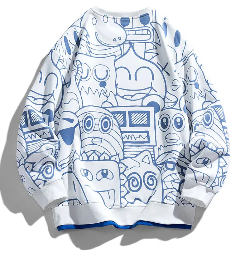 Rylan unisex relaxed-fit cotton pullover sweatshirt streetwear style with breathable knit fabric