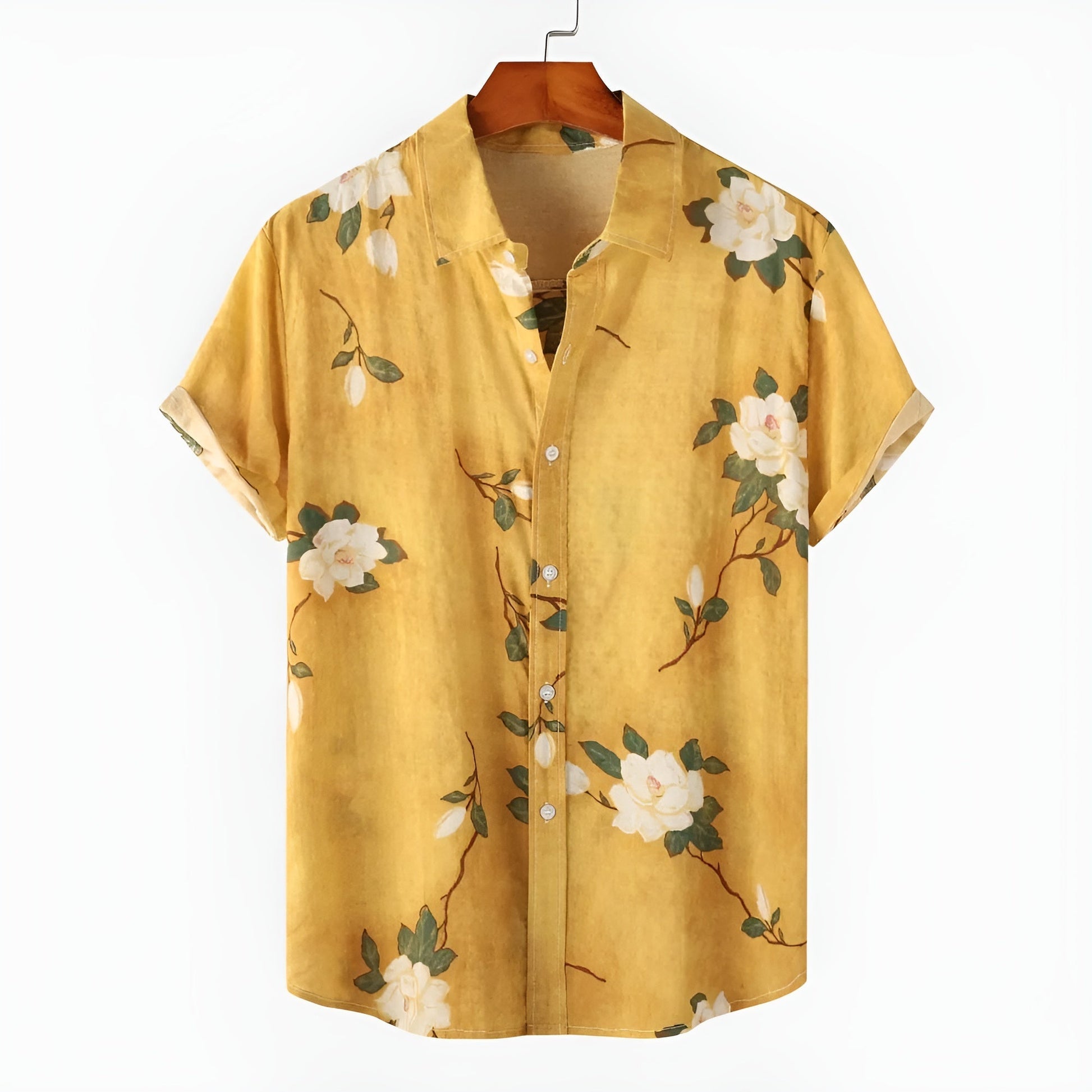 Acosta relaxed fit floral shirt breathable lightweight unisex summer layering essential