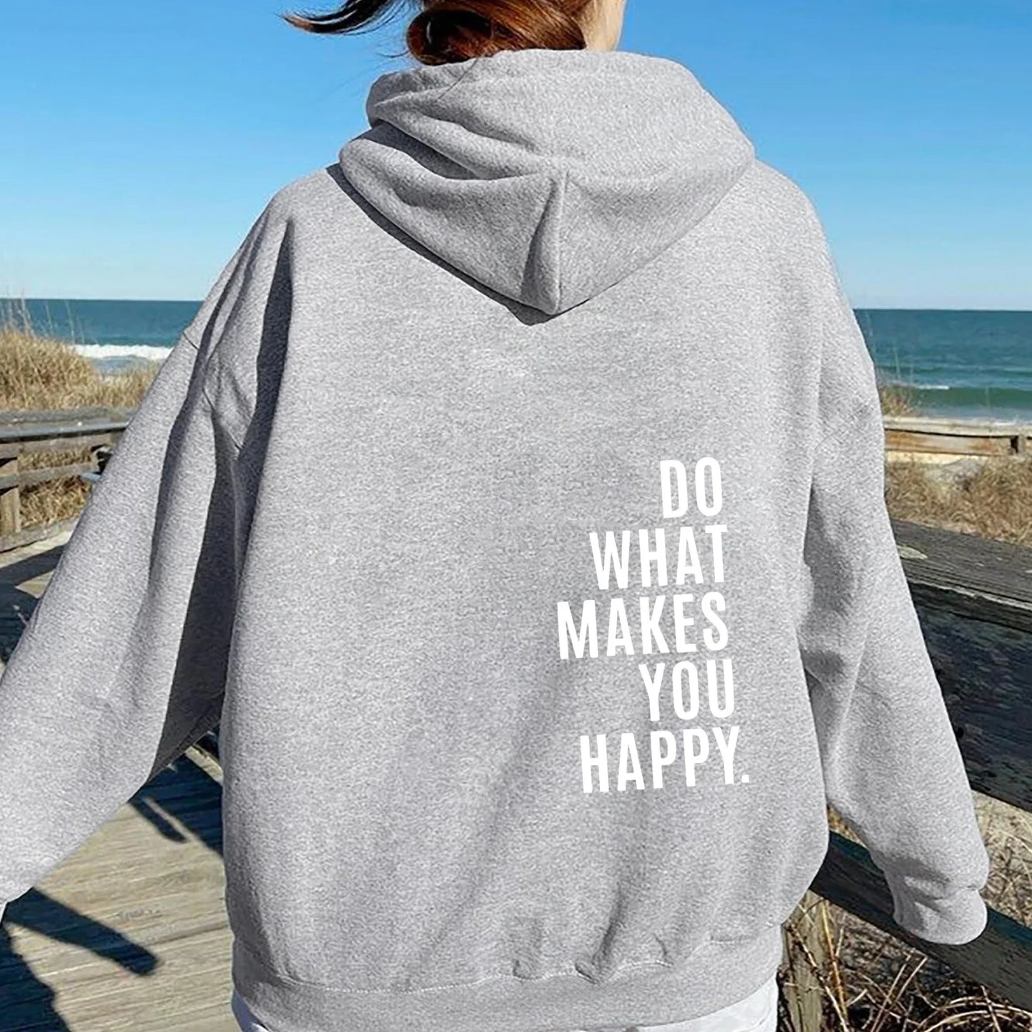 Women's cozy casual hoodie relaxed silhouette everyday comfort travel-ready all-season layering piece