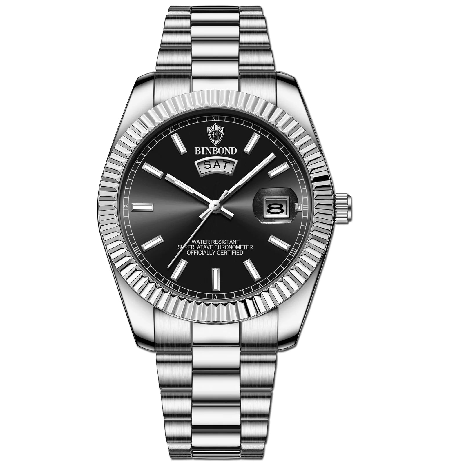 Stellar luxury wristwatch with autumn sparkle accents, sleek silhouette for casual and formal wear