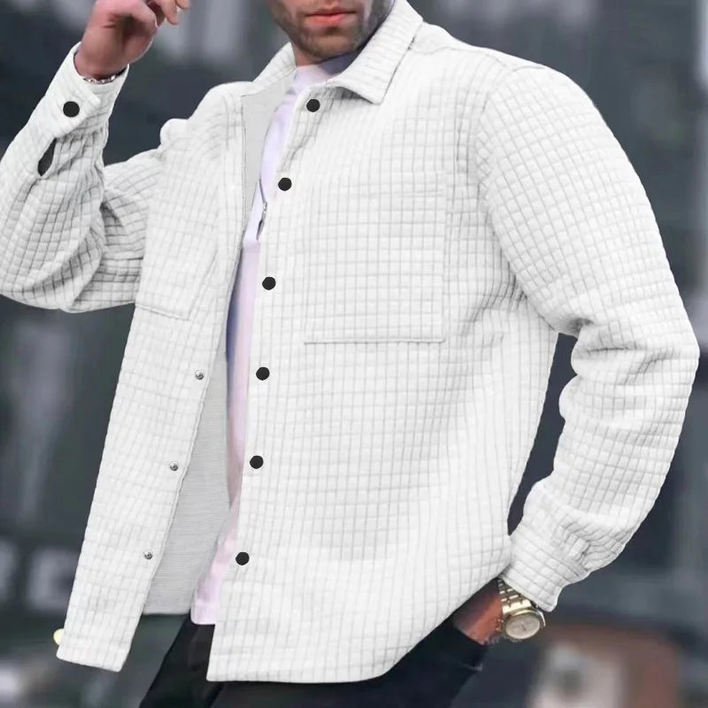 Women's solid long sleeve square neck jacket with multi-pocket design for everyday warmth and style
