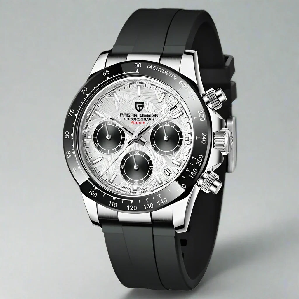 Bexley professional chronograph watch stainless steel quartz movement sapphire crystal scratch-resistant dial