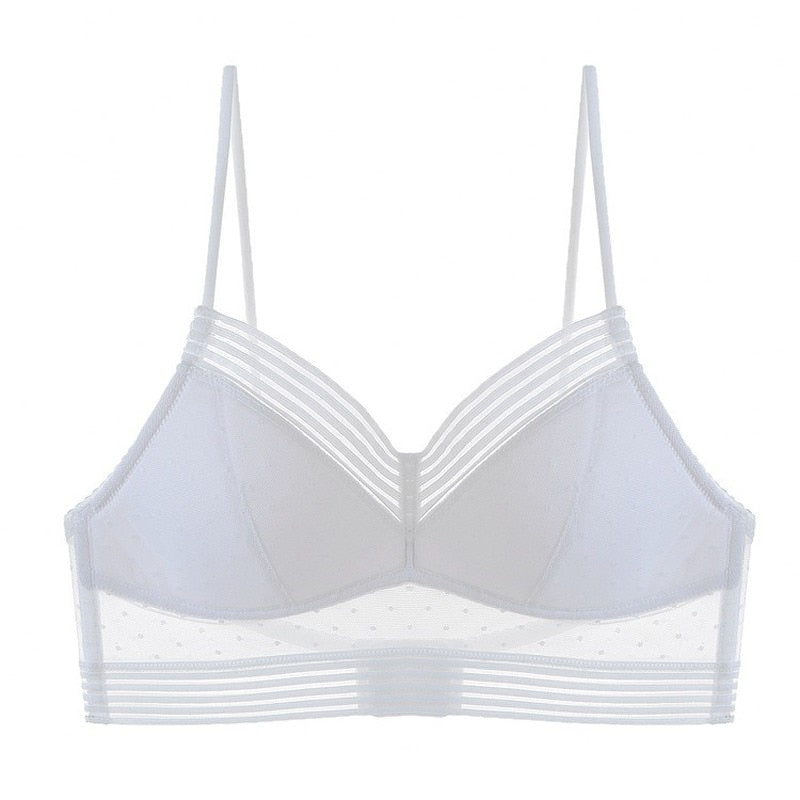 Nude seamless backless bra with U-shape design, wire-free invisible support for backless summer outfits