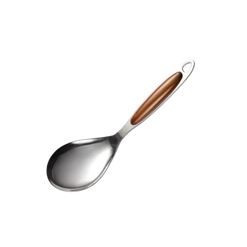 Sylvan stainless steel utensil set ergonomic handles mirror-polished 18/8 dishwasher safe home cooks
