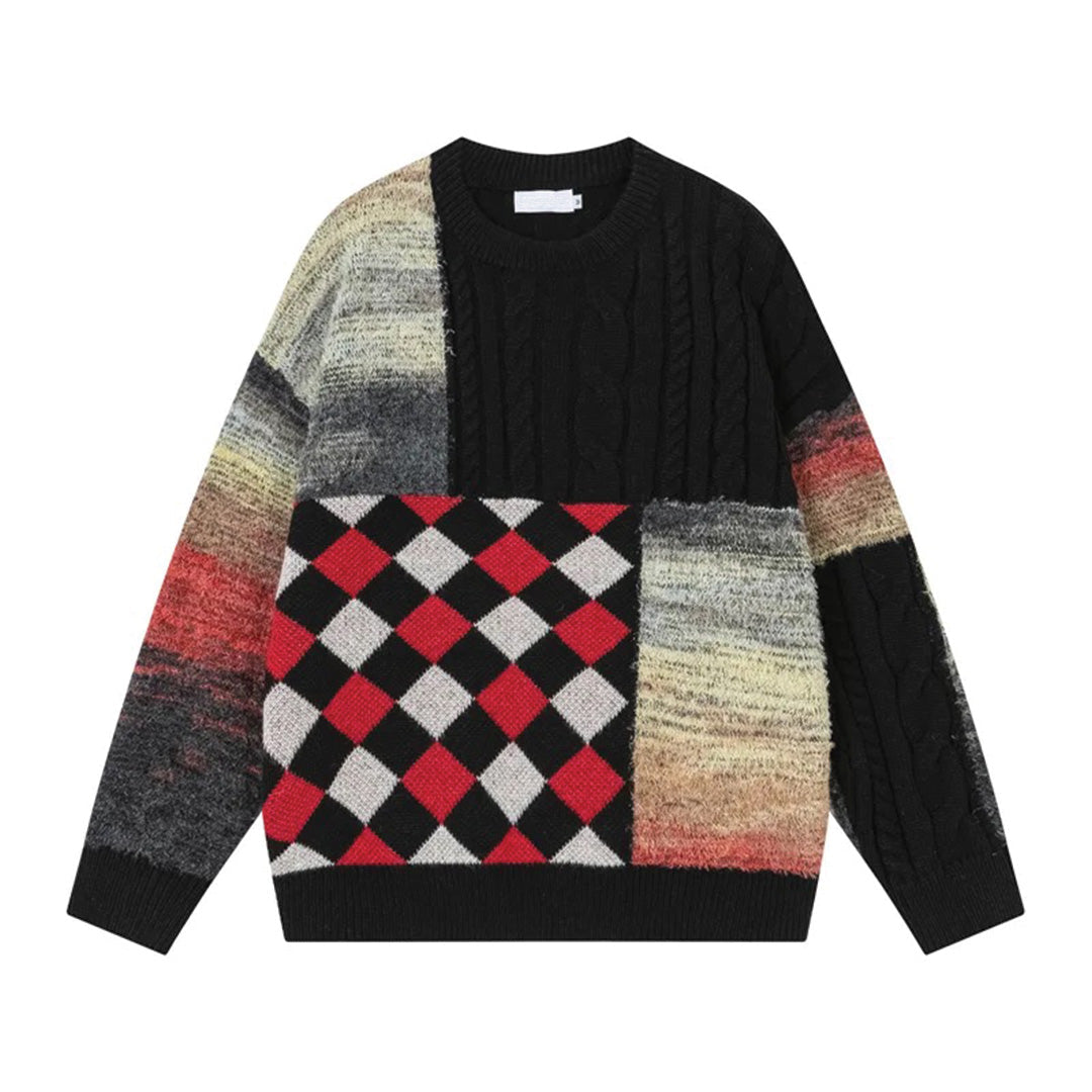 Saint Nick festive knitted sweater premium wool-cotton blend midweight warmth modern holiday style
