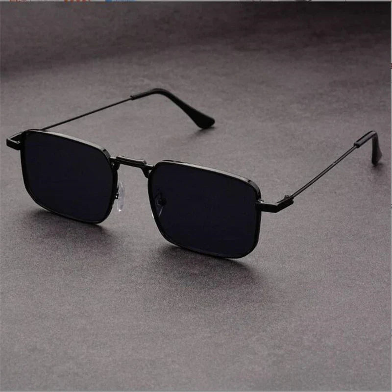 Urbann-Vibe Nexium unisex rectangular sunglasses featherlight metal frame UV400 lenses retro silhouette