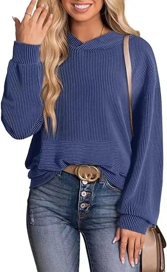 Harper women's lightweight relaxed-fit casual hoodie in breathable polyester, perfect for spring summer