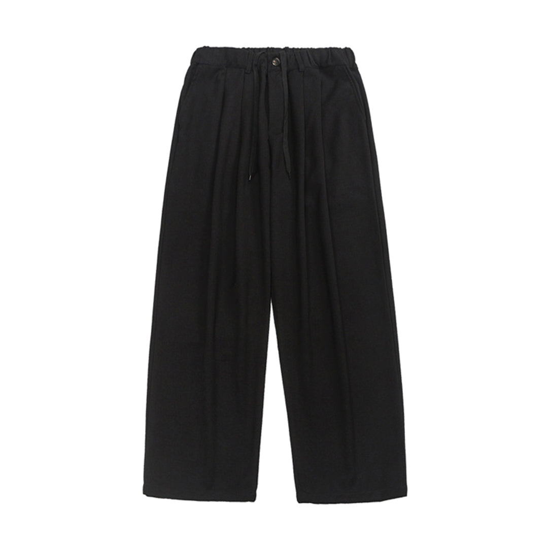 Loose baggy wide-leg cotton trousers dramatic silhouette urban streetwear breathable comfort fit