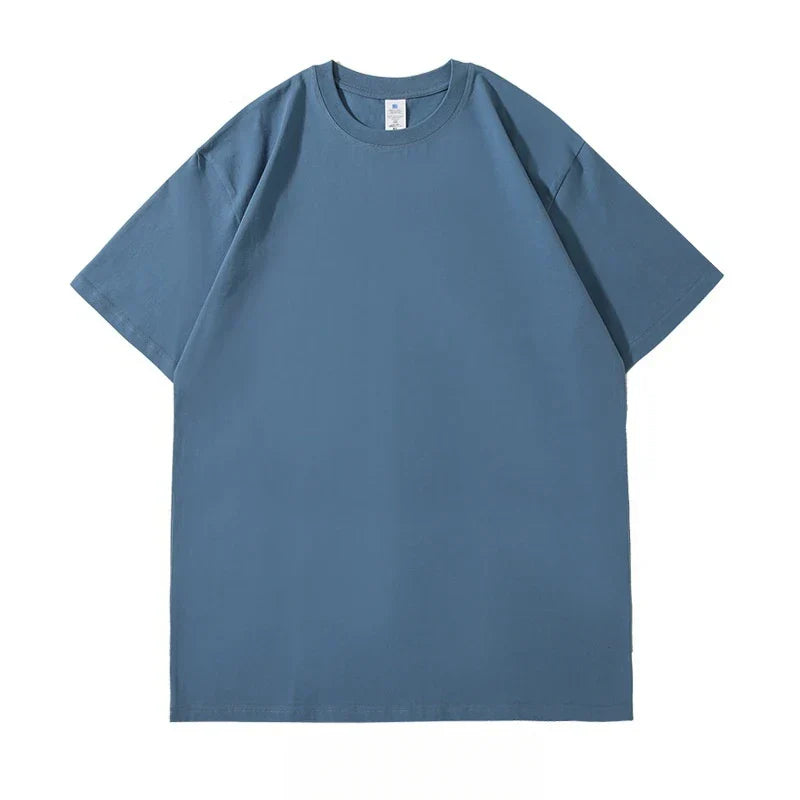 Cavlen relaxed fit white cotton t-shirt breathable everyday casual essential for men