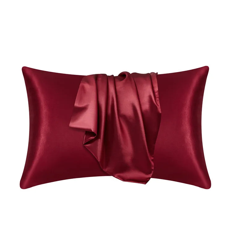 Ivory mulberry silk pillowcase 22 momme hypoallergenic cooling design for sensitive skin and hair care