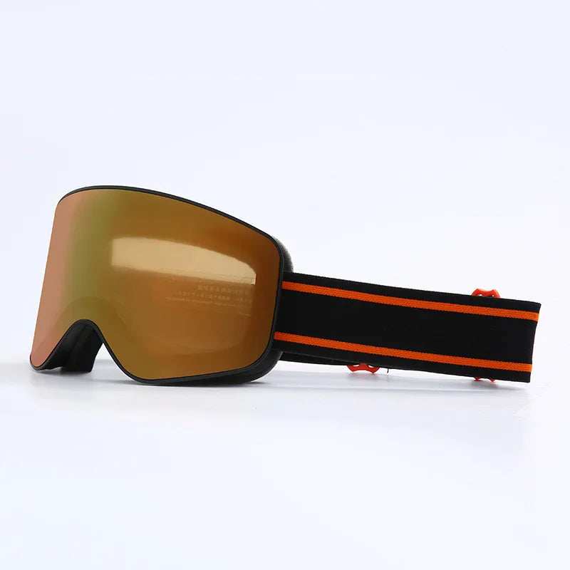 Aspen Shield ski goggles cylindrical lens anti-fog UV400 OTG fit for skiers and snowboarders