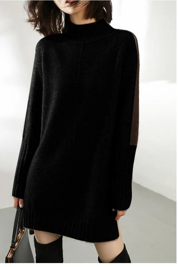 Oversized soft knit sweater dress relaxed cozy fit perfect for effortless everyday cool weather style