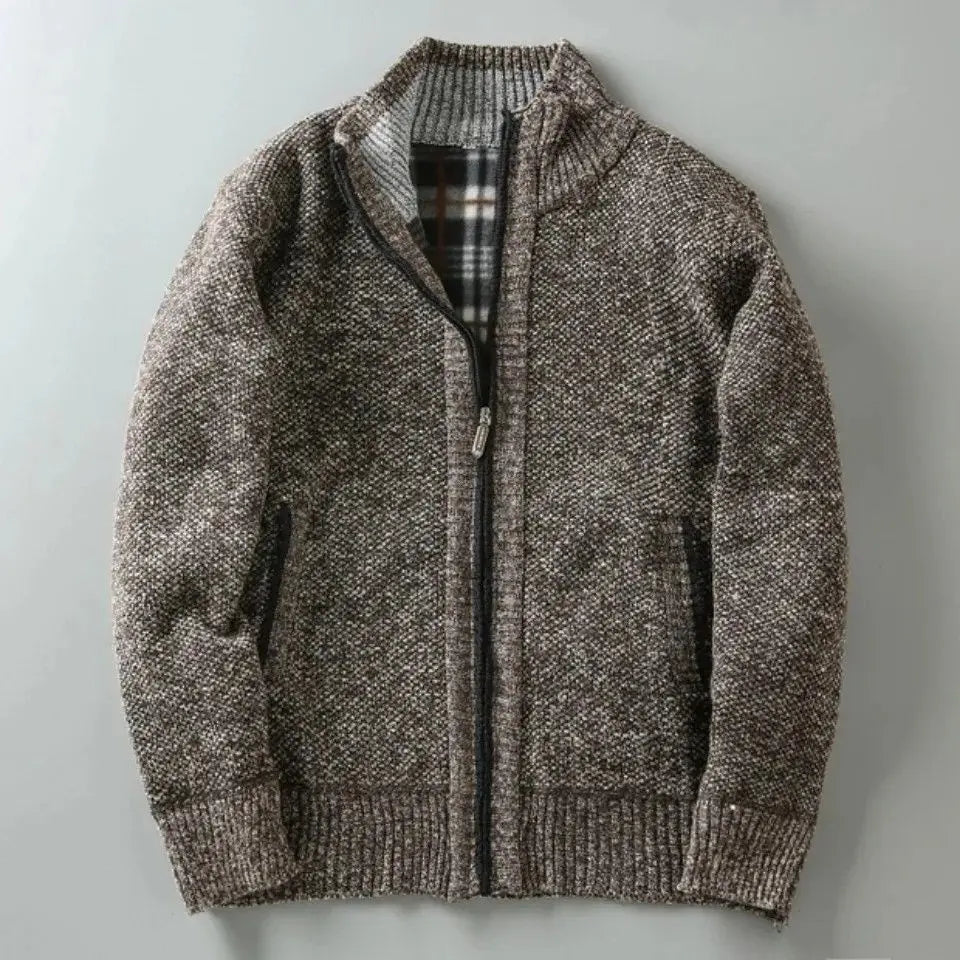 Millstone rustic textured knit sweater fleece-lined warmth cold weather everyday outdoor wear