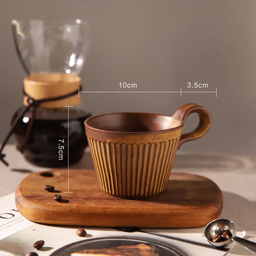 Zephyr handcrafted ceramic coffee mug rustic vintage style durable food-safe artisanal cup