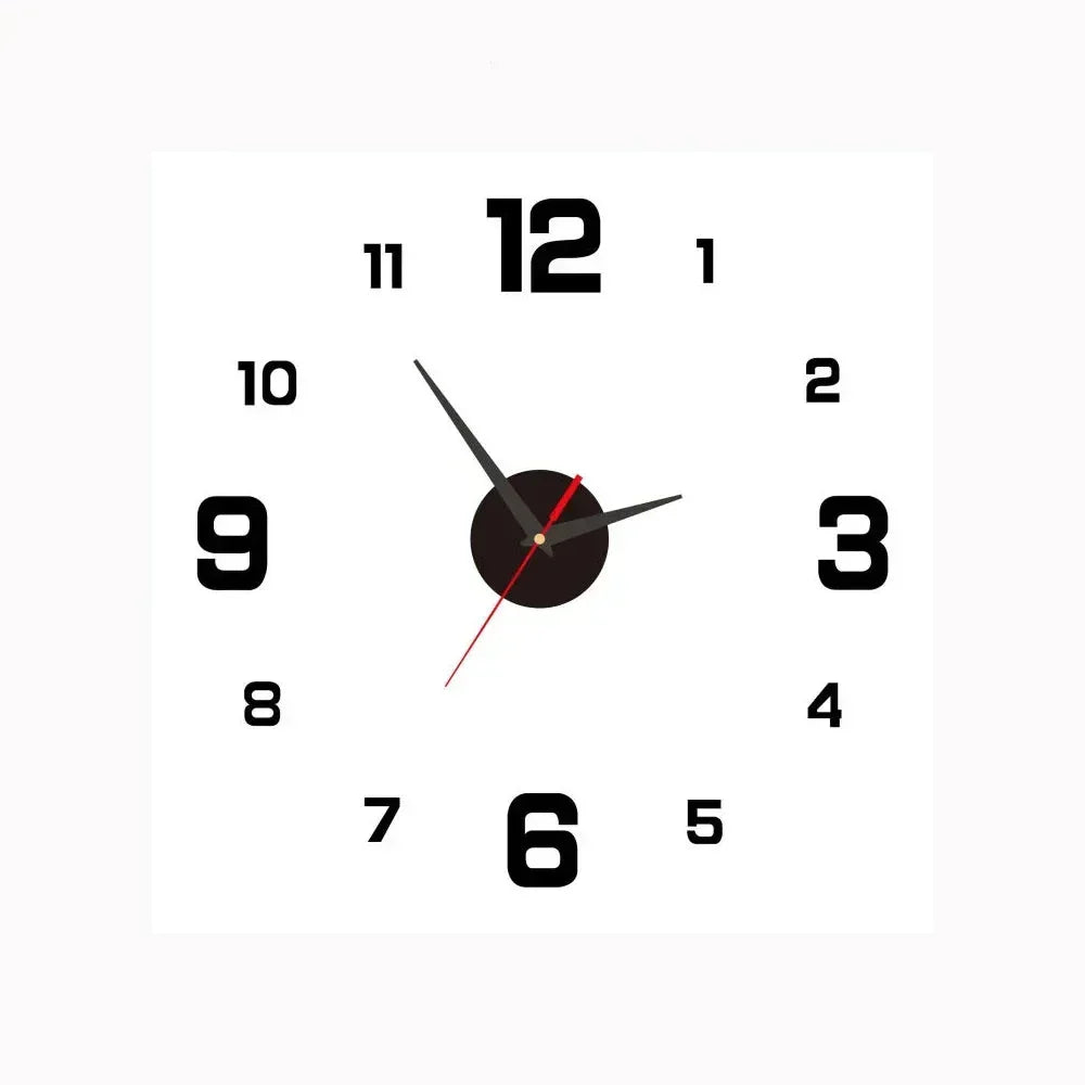 Golden-tone wall clock 30cm glass metal minimalist dial warm gradient face silent modern decor
