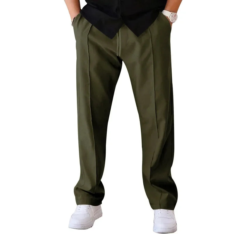 Dylan men's loose fit formal trousers relaxed professional cut breathable fabric timeless crisp style