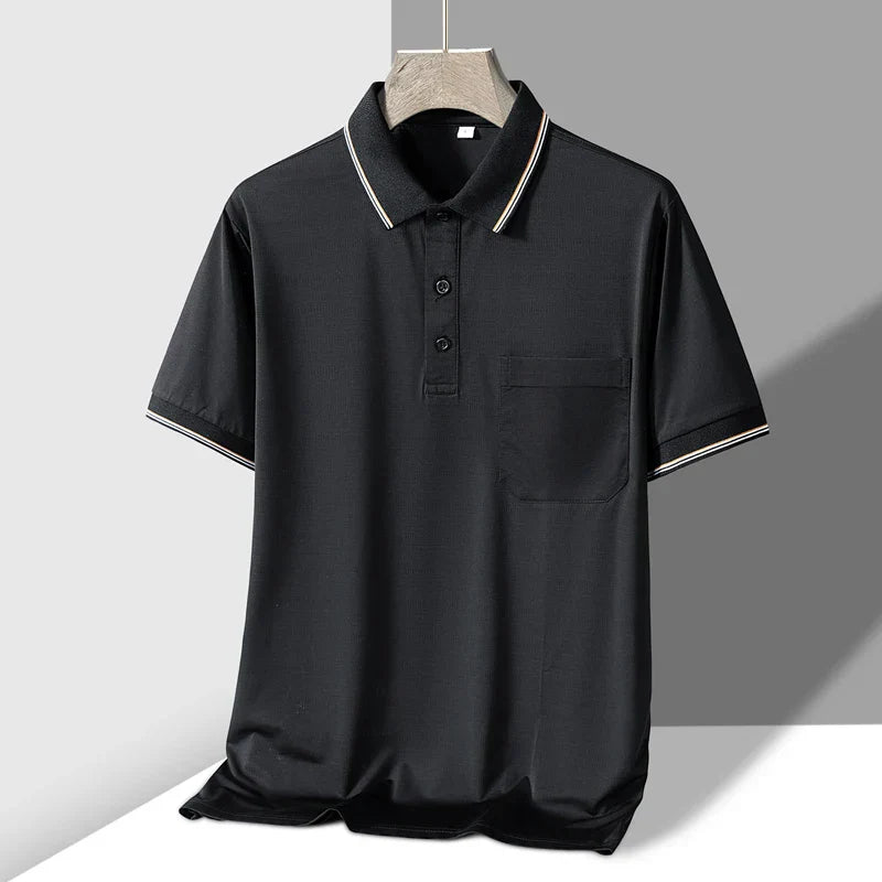 Colwood Tour Polo breathable textured knit golf shirt relaxed fit for warm-weather performance