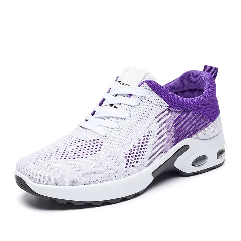 Women's Ishan lightweight breathable mesh sneakers in neutral tones, trendy low-top silhouette for everyday active wear