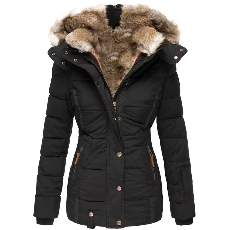 Women's 2025 insulated winter coat lightweight breathable shell structured fit for daily cold-weather wear