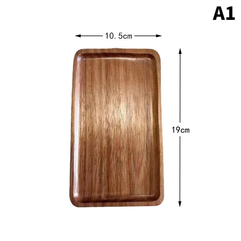 Handcrafted natural wood coffee tray rustic elegant centerpiece with smooth finish