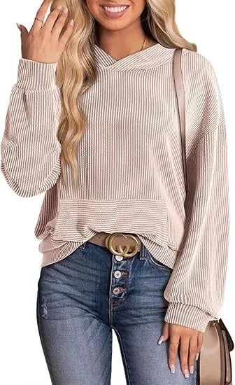 Harper women's lightweight relaxed-fit casual hoodie in breathable polyester, perfect for spring-summer comfort