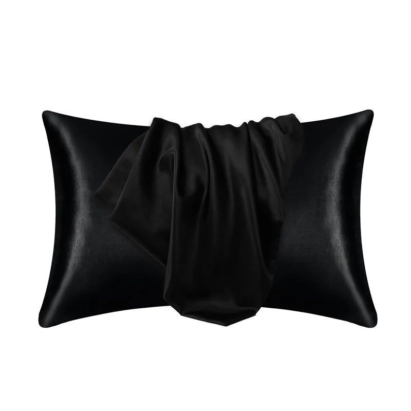 Ivory mulberry silk pillowcase 22 momme hypoallergenic cooling design for sensitive skin and hair care