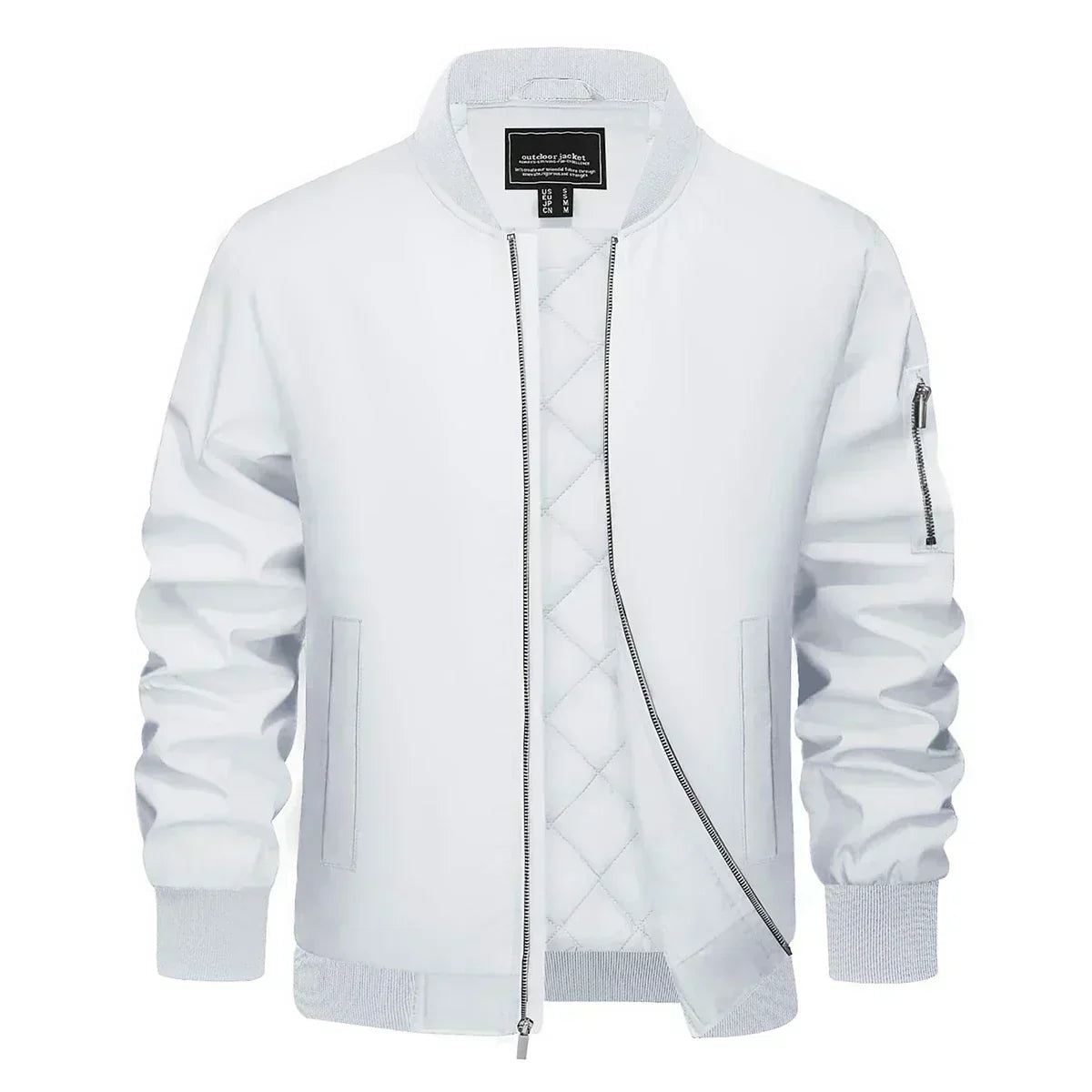 Men's lightweight quilted jacket windproof water-repellent slim fit sporty casual winter coat