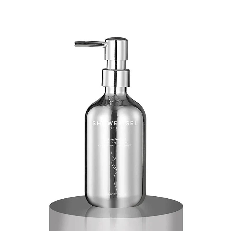 Lumora 500ml shower gel dispenser bath set polished PP exterior steady press pump for busy bathrooms