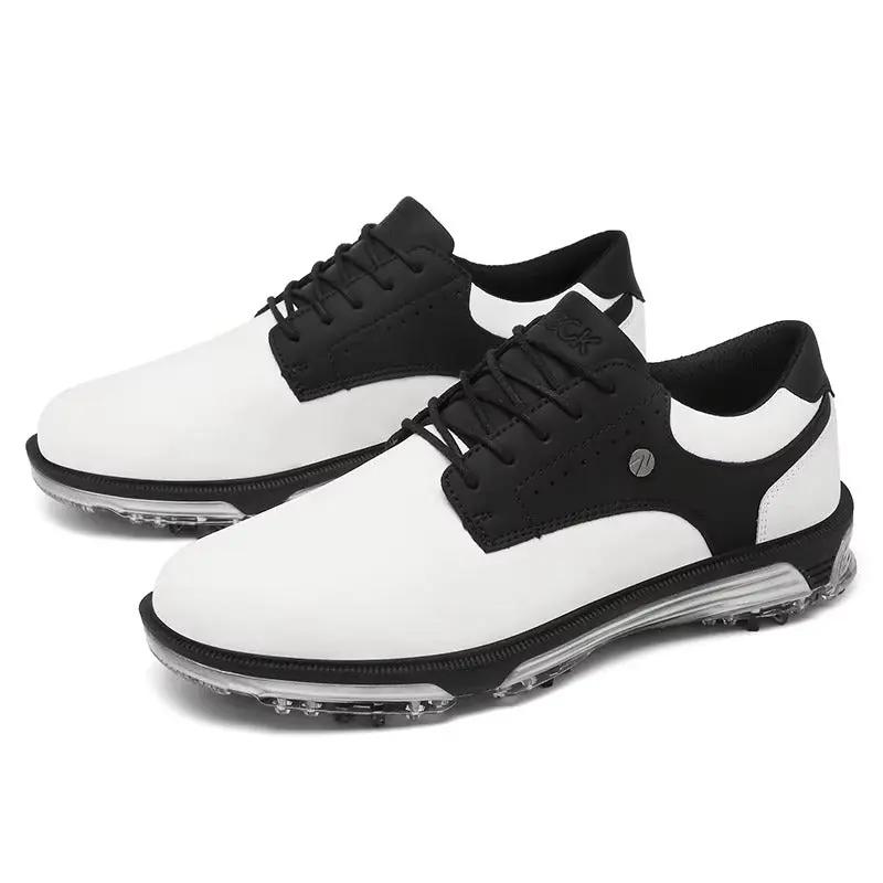 Xavier Elite white waterproof golf shoes spiked sole premium traction all-day comfort serious golfers