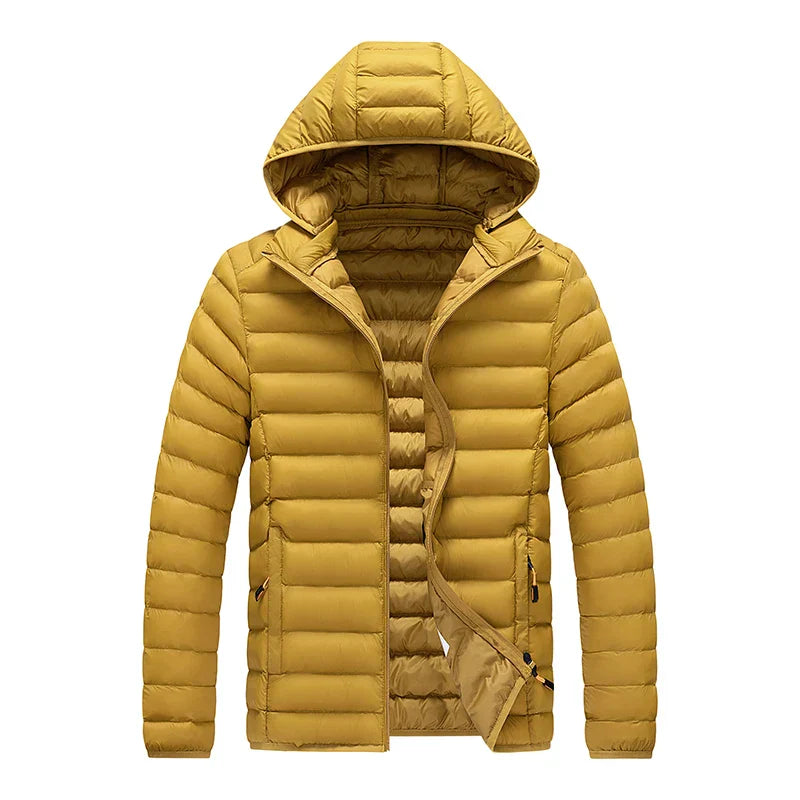 Joost warm autumn jacket windproof outer shell soft lining adjustable hood everyday transitional wear