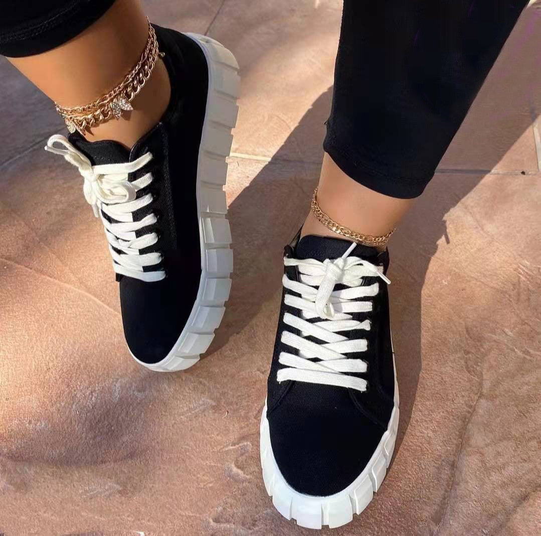 Women's high platform walking shoes bold streetwear style chunky sole everyday comfort lift