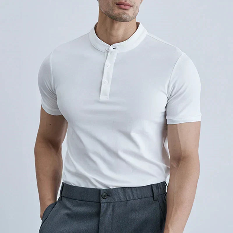 Men's slim fit lightweight cotton T-shirt by Urbann-Vibe, breathable everyday essential